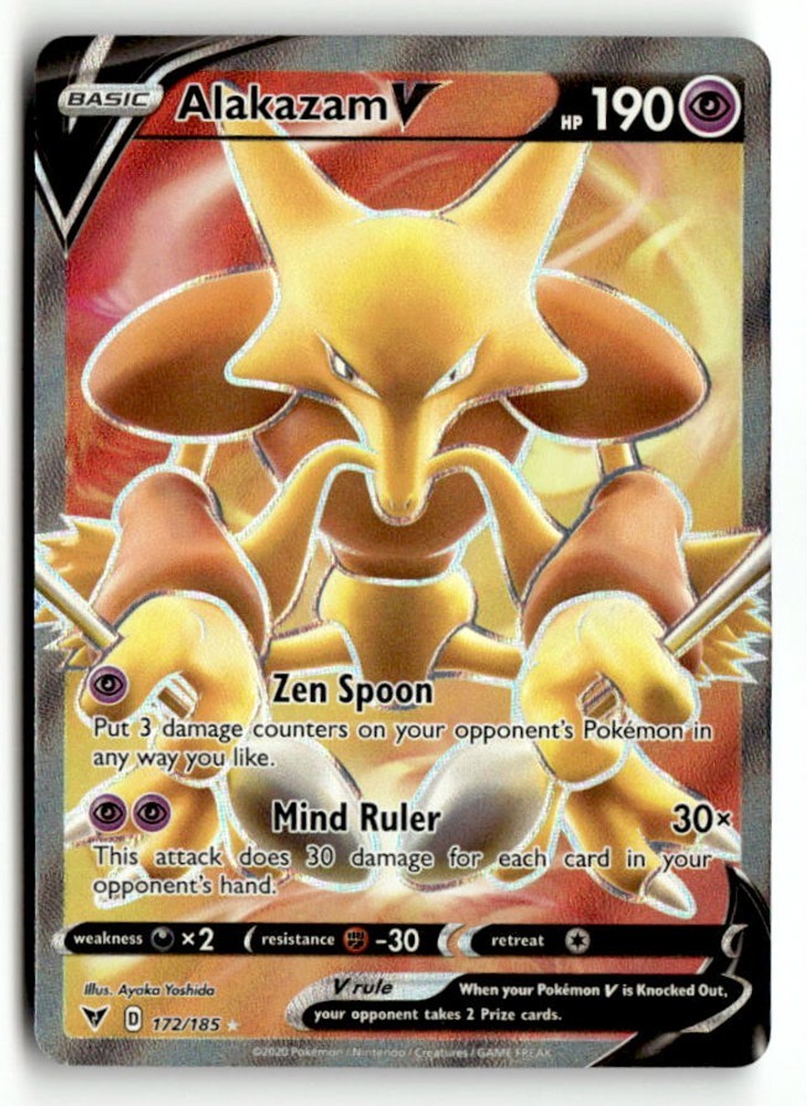 Alakazam V (Full Art) [172/185] NM Holofoil