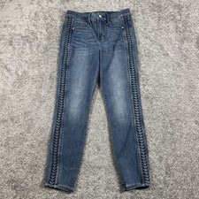 White House Black Market Jeans Womens 2 High Rise Skinny Crop Sculpt Medium Wash