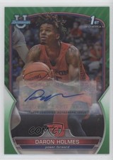 2022-23 Bowman U Chrome Prospect Green Refractor 13/99 DaRon Holmes #83 Auto 2o7