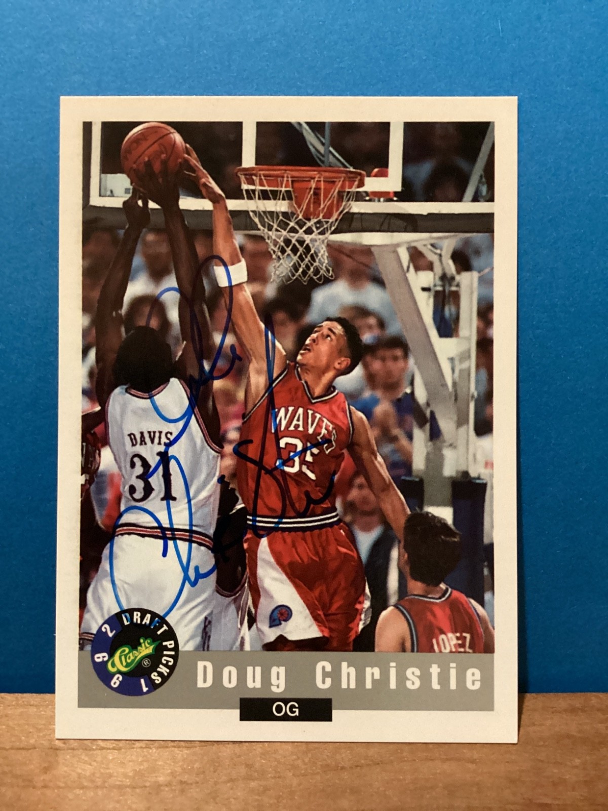 1992 Classic Autographs #NNO - Doug Christie - Rookie Auto -