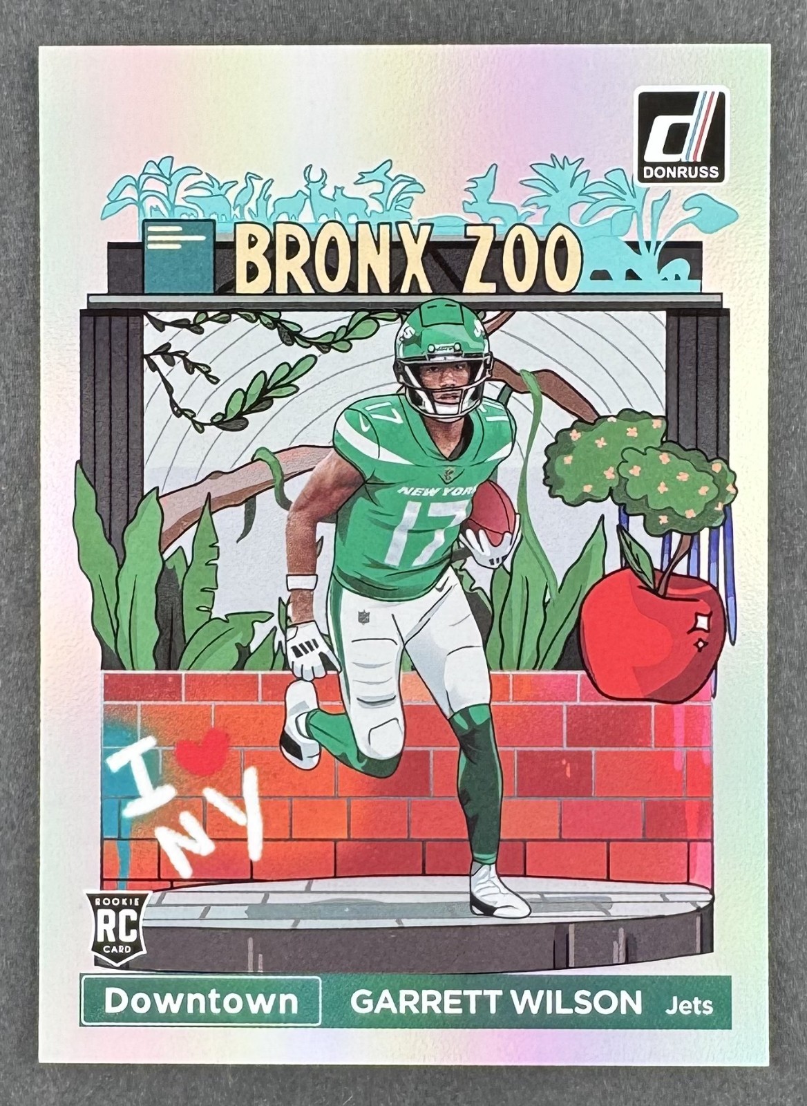 Garrett Wilson 2022 Panini Donruss Downtown RC SSP #DT-GW - Jets, ROOKIE