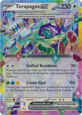 UR-01 Holo Terapagos ex - 128/142 Double Rare SV07: Stellar Crown