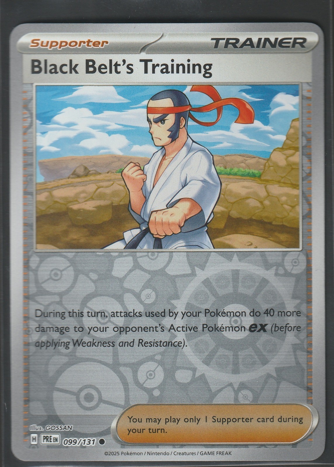 Black Belt's Training - Reverse Holo Common SV: Prismatic Evolutions 099/131 NM