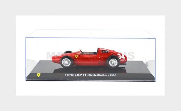 Edicola FE24-0048 Ferrari F1 246P N 34 Season 1960 Richie Ginther Mit Vitrine-image