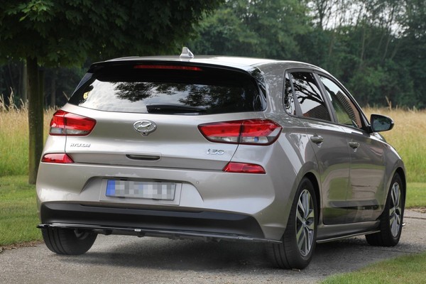 Maxton Design Diffusor Heckansatz Passend FüR Hyundai I30 MK3 Hatchback Schwarz-image