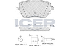 Bremsbelagsatz Hinten Bosch-System für Mercedes W177 V177 Limo W247 CLA ab 18->