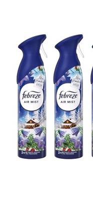 Febreze Mrs Hinch's Alpine Escape Air Mist 2x185ml - Bluebells & Wild Berries