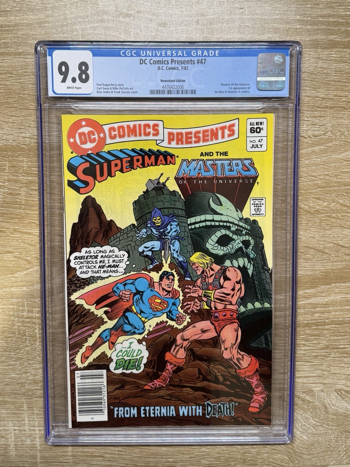 DC Comics Presents #47 NEWSSTAND CGC 9.8 1st App. of He-Man and Skeletor VHTF!!!