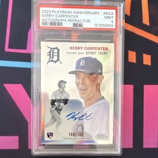 Topps 2023 Chrome Platinum Kerry Carpenter Auto Refractor Rookie /199 Tigers #C…