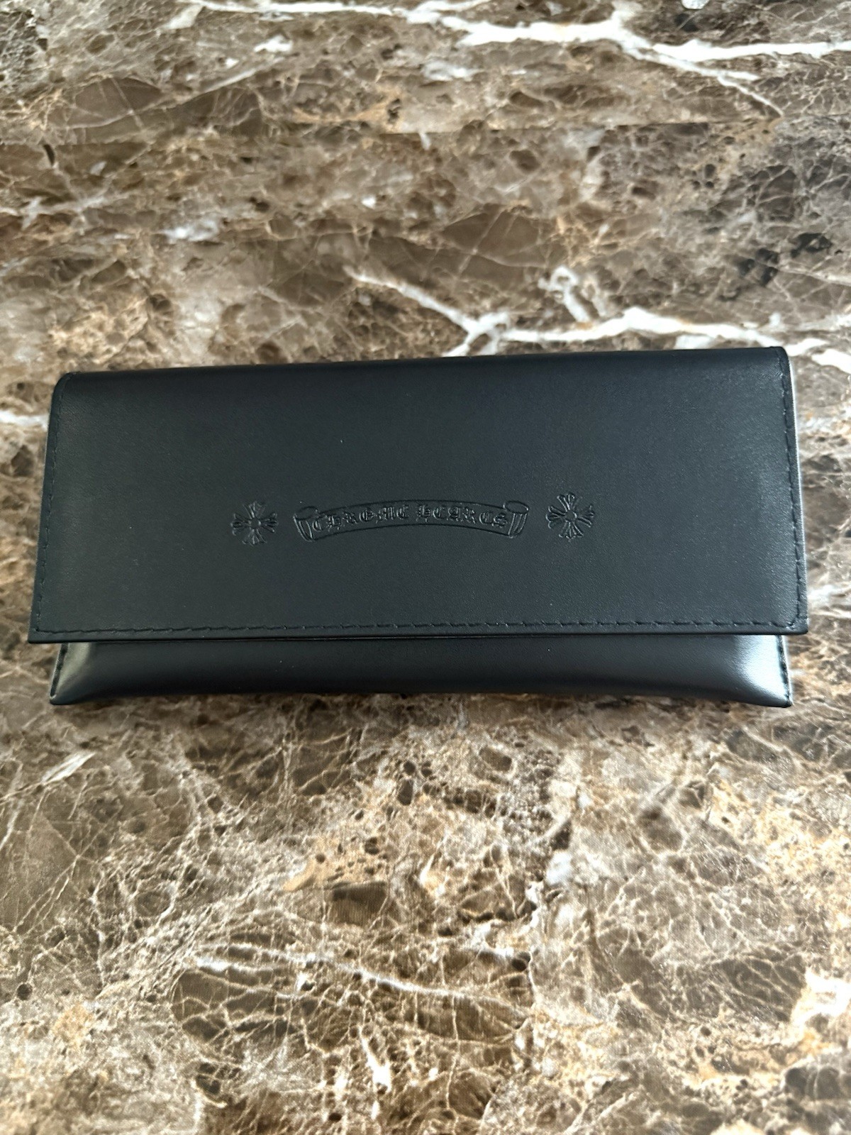 Vintage Chrome Hearts Cross Glasses White Silver with Box thumbnail 5