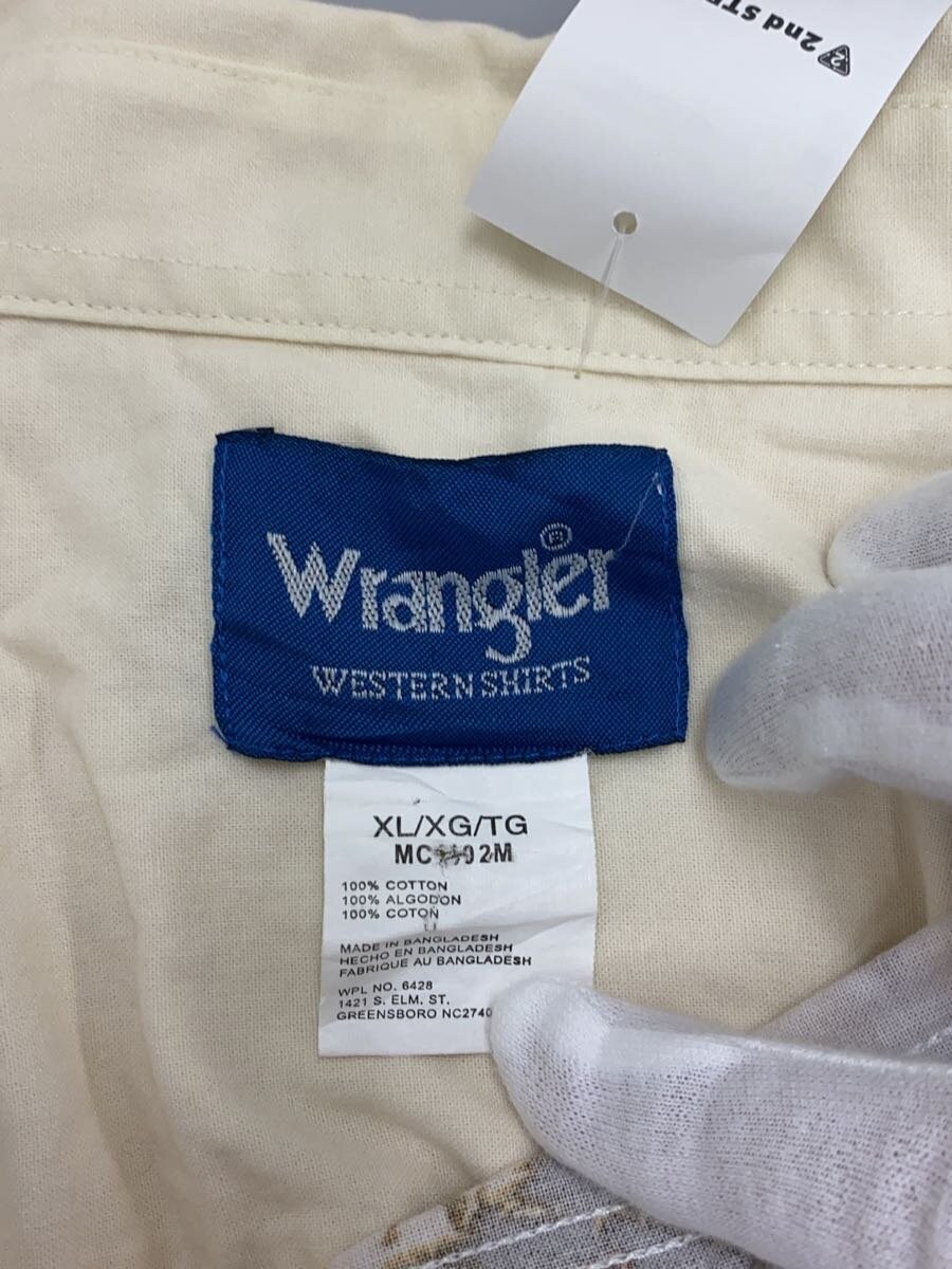 WRANGLER Long Sleeve Shirt, XL, Cotton, IVO, 90s Western Shirt thumbnail 3