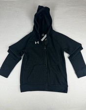 Under Armour boys size L Rival Fleece Hoodie, Color Black. 07