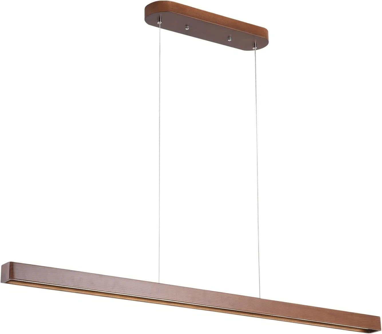 51" Wood LED Pendant Light for Dining Room & Kitchen Island, Dimmable 🪵✨