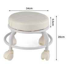 Double Layer Rolling Ottoman High Density Memory Foam Footrest Stool For Lab