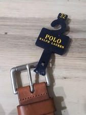 Polo Ralph Lauren Leather Belt 32 Men's/Women's Brown Old money