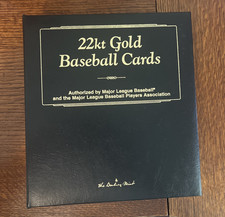 The Danbury Mint 22kt Gold MLB Baseball Cards Set of 50 cards Ruth Honus Cobb