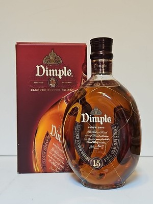DIMPLE 15 YEARS FINE OLD BLENDED SCOTCH WHISKY 1 L. 43% Ältere Abfüllung In Box