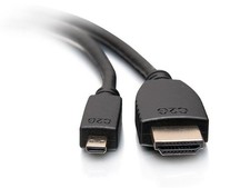 C2G 6ft/1.8M HDMI to HDMI Micro Cble w/ Eth - 50615