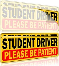 Student Driver Sticker and Window Cling Sign fo Material Type: Sticker  Cling