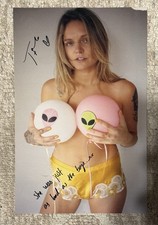 TOVE LO SIGNED LADY WOOD MINI-POSTER HANDWRITTEN LYRIC 