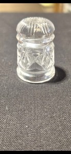 Waterford Crystal Thimble with "Waterford" etched on bottom