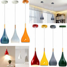 Nordic Tear Drop Hanging Pendant Light Modern Ceiling Lamp for Dining Bedroom