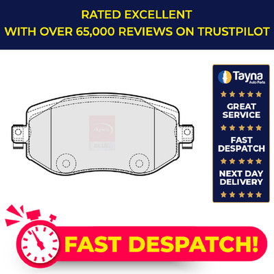 Brake Pads Set fits RENAULT MEGANE Mk4 1.3 Front 2018 on 410603407R Apec Blue