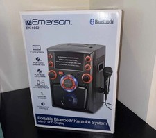 Emerson Portable Bluetooth Karaoke System with LCD Display