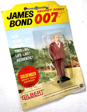 Vintage 1965 James Bond 007 Goldfinger 6 Secret Spy Action Figure Gilbert Toys