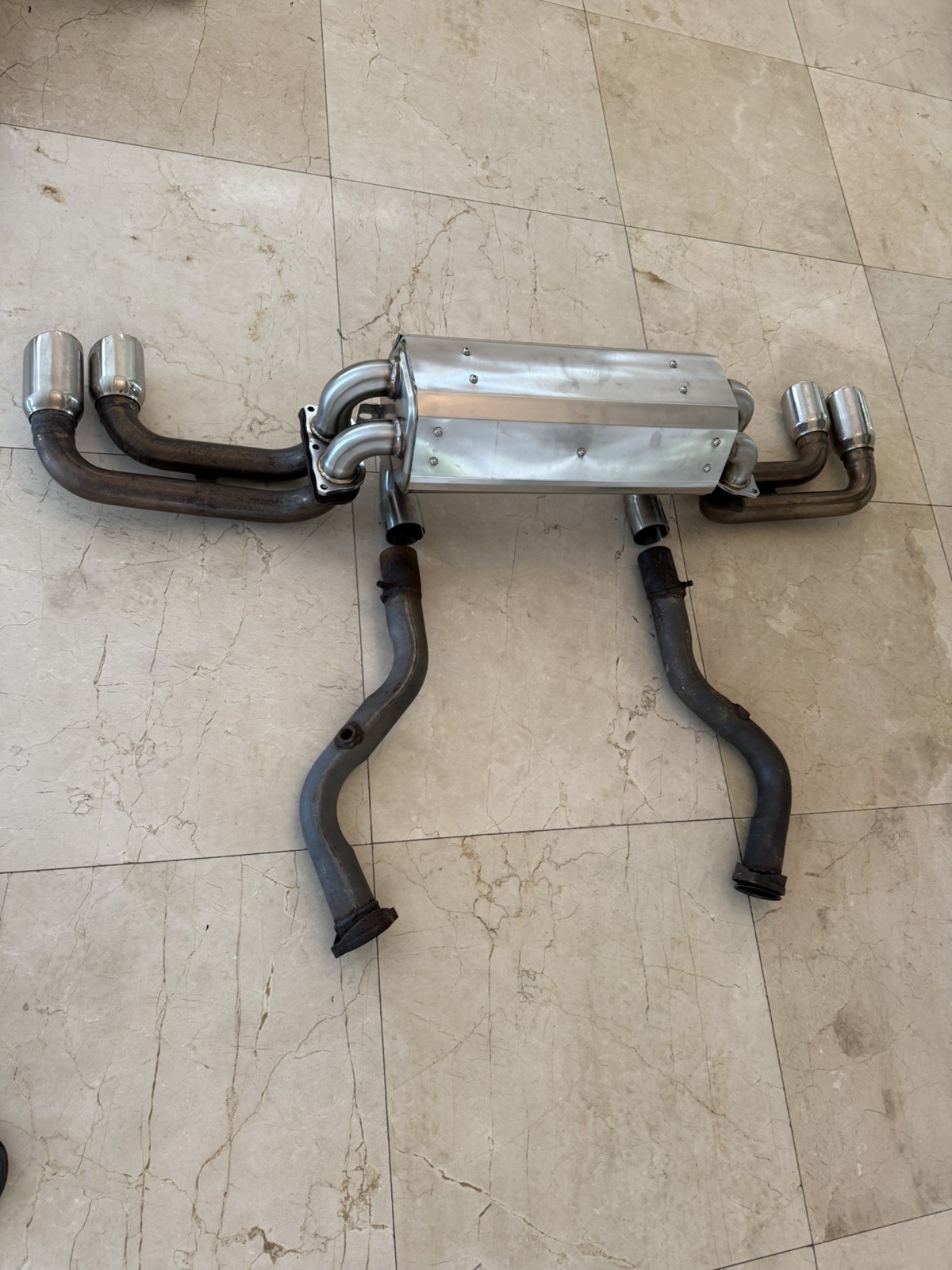 Ferrari 360 Performance Stainless Steel Sports Exhaust with TUBI exhaust  tips 