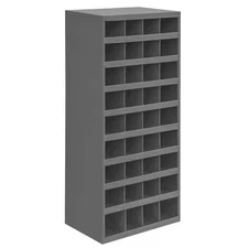 Durham Mfg 358-95 Prime Cold Rolled Steel Pigeonhole Bin Unit, 12 In D X 42 In