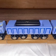 Circo Wooden Train Construction Express 3 PC SET Thomas Tank, Brio VGUC