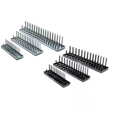 SAE and Metric Socket Rack Set (6-Piece)