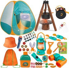 Kids Camping Set 50pcs with Tent  Space Projector Flashlight- Outdoor...