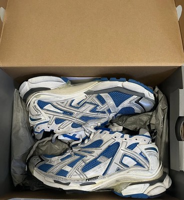 balenciaga runners blue size 10