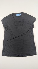 Black Simply Vera Ruffle Womens Shirt Size M