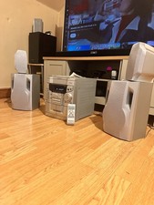 Sharp Mini Component System CD-E250E Hi-Fi 3-Disc Changer/Tape/Radio