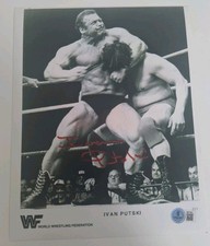 Ivan Putski Autographed 8X10 Photo Beckett Bas Coa BR87851