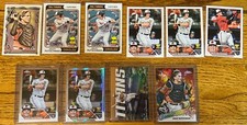 10- CARD ADLEY RUTSCHMAN 2023 TOPPS BASEBALL ROOKIE BASE & INSERT LOT ORIOLES RC