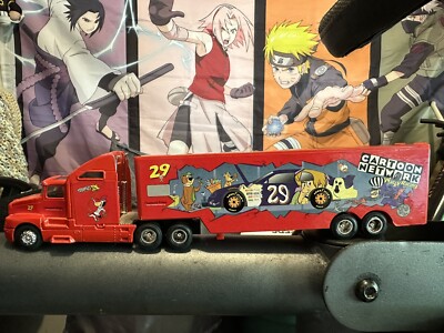 Vintage Cartoon Network Wacky Racing Team Transporter Semi Truck & Trailer