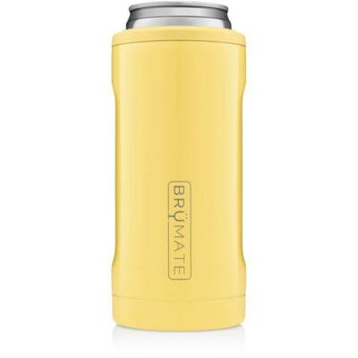 Brumate Hopsulator Slim Can Cooler Tumbler 12 oz Drink Holder Daisy Yellow