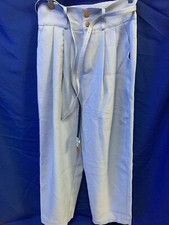 light blue trousers with a belt size 10 women