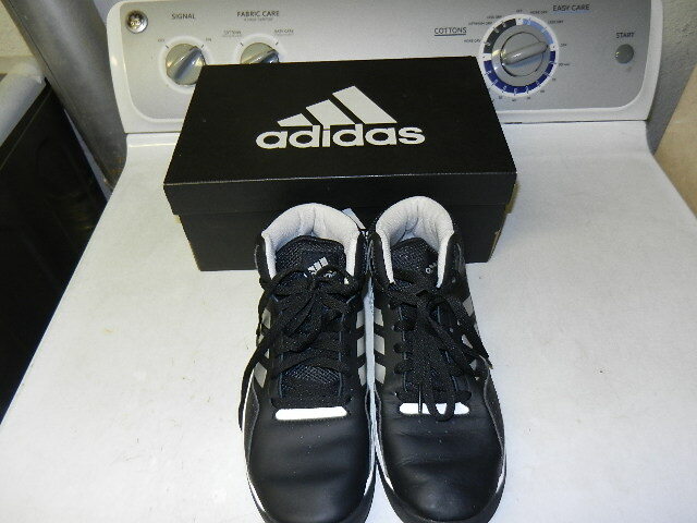 Adidas Cloudfoam Ilation Mid Kids Basketball Shoe AQ1331 Size 6, black color for sale online