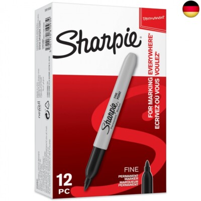 SHARPIE Permanent Marker | Marker Stifte mit feiner Spitze | schwarze