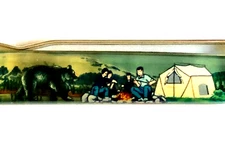 Mount Rainier Floaty Pen Moving Bear at Campsite Family Tent Washington Park Vtg