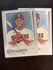 2020 Topps Allen and Ginter Hot Box Silver & Base Card - #191 Nelson Cruz  Twins