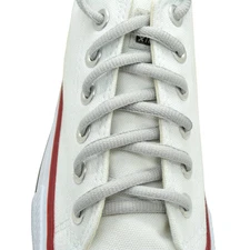 Oval Sneakers Shoelaces "Light Gray" 45" Athletic Shoelaces 1,2,4,6.12 Pairs
