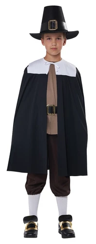 Mayflower Colonial Pilgrim Boy Thanksgiving Child Costume
