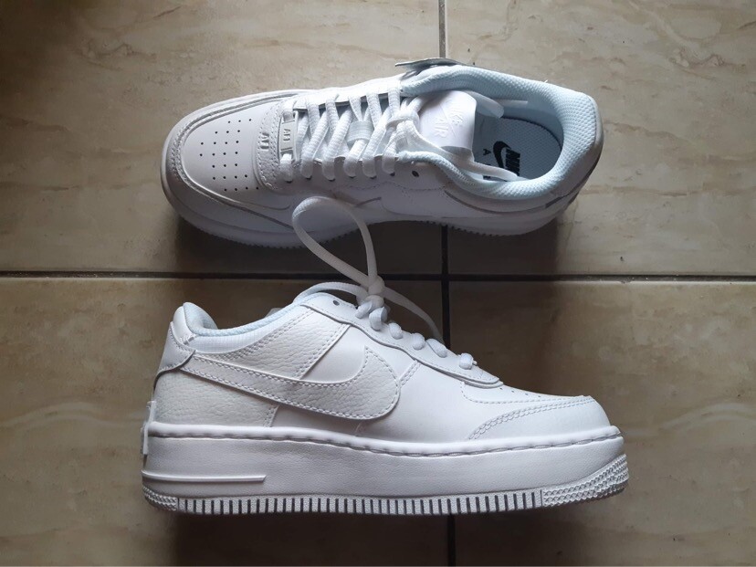 Nike Air Force shadow triple white woman shoes (USA size 6, EU size 36,5) |  eBay