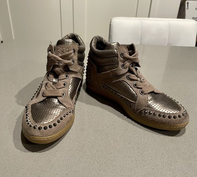Ash Italia Limited Studded Bronze Sneakers Size 38 (US 7) Womens | eBay